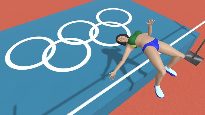 Gabi at the Olympic Games Paris 2024 3D Model