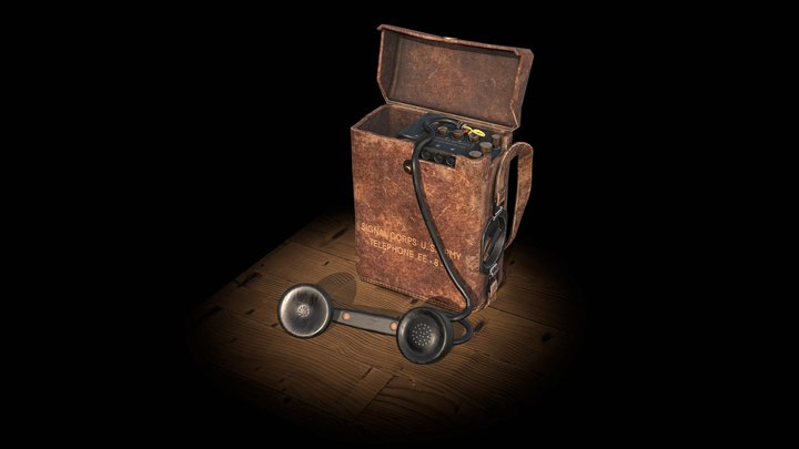 Field Telephone WW2 - Free download – Kostenloses 3D-Modell STL