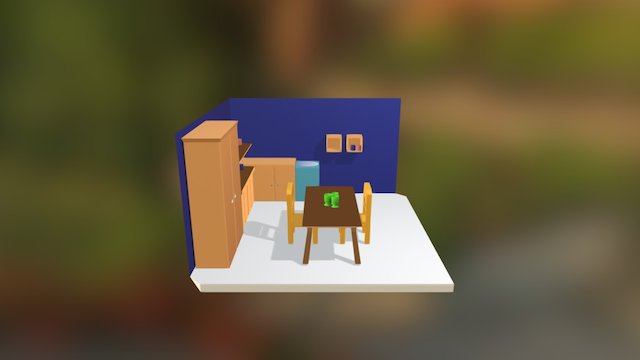 Kitchen set 3D Model