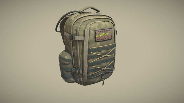 Backpack military 3D Model