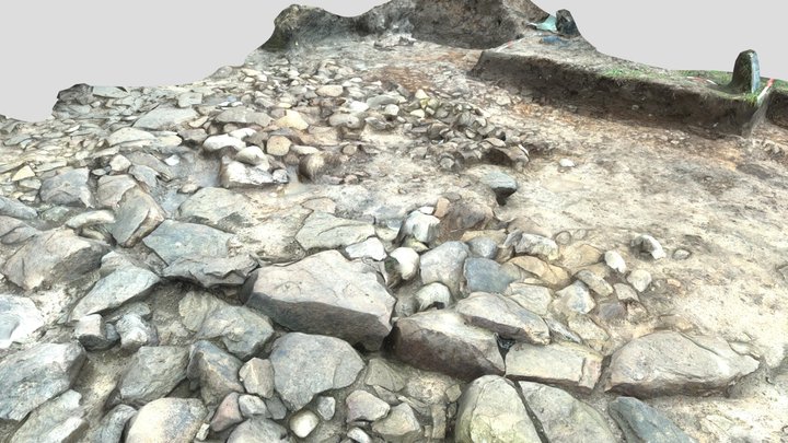 ARD Trench 1D Kerb Stones 3D Model
