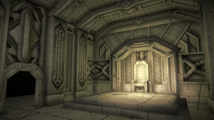 Moria Game Level 3D Model