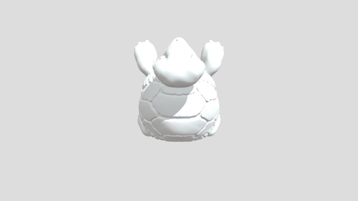 TortoiseCharacter(Designed for a PLA 3D Printer) 3D Model