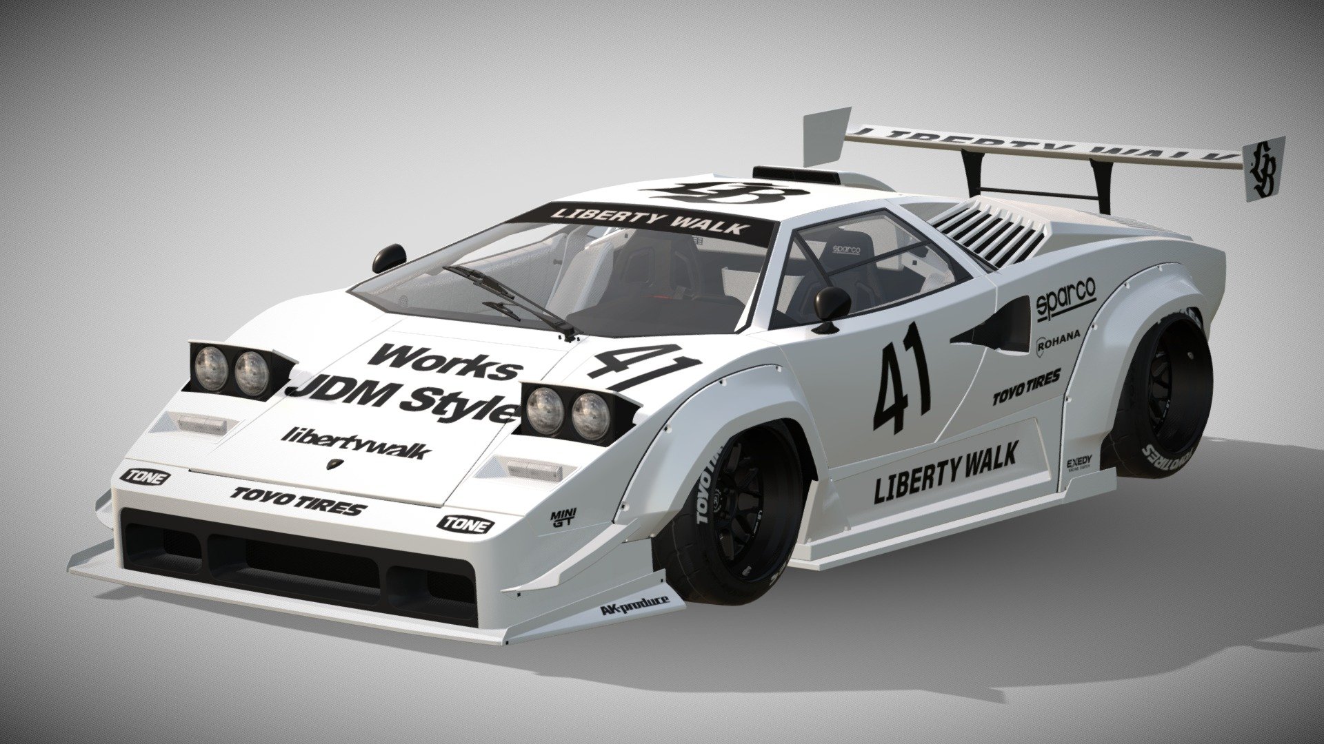 2024 Lamborghini Countach LP5000 QV LB★WORKS - Download Free 3D model ...