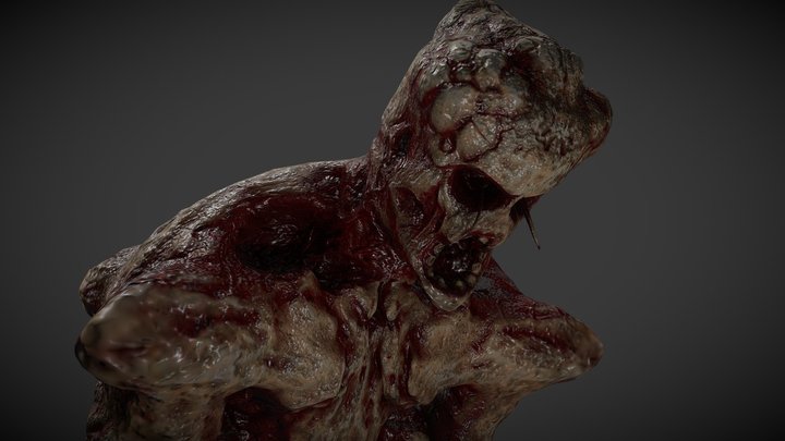 Abomination Humanoid Monster 3D Model