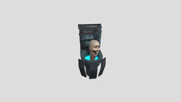 Glitch Toilet 3D Model