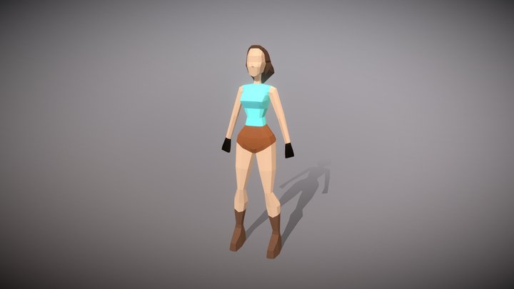 Lara Croft Classic 3D Model