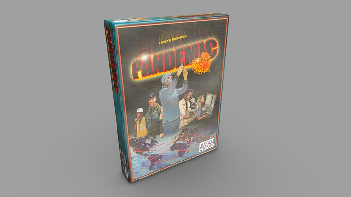 Pandemic Board Game Box 3D Scan – Modello 3D gratuito STL