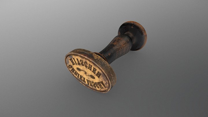 Stamp Gebietauscha Bitschen 3D Model