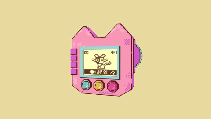 Pixel console 3D Model