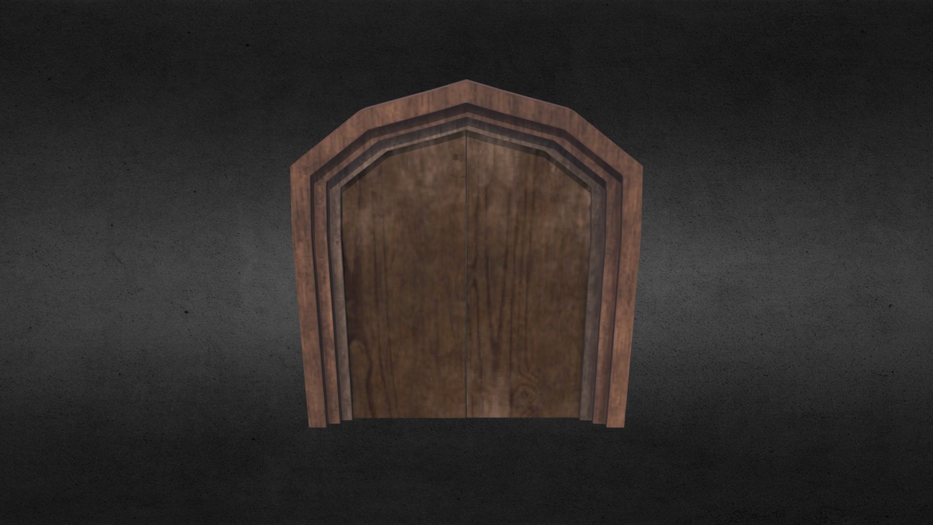 Old wooden double door - Download Free 3D model by LiamDale [1afc2d1 ...