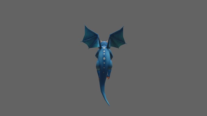 Gremlin Dragon LP w/ Texture 3D Model