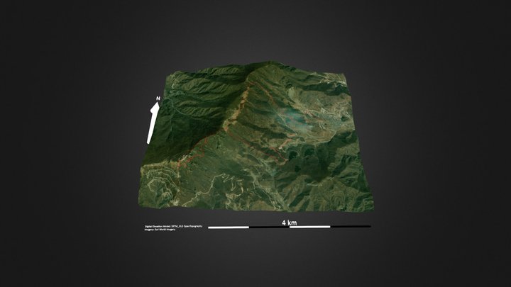 白草畔_百花山 – Free 3D Model STL