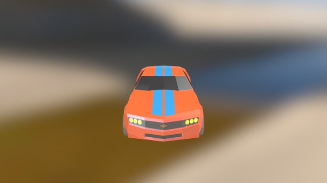 Chevrolet Camaro Low Poly 3D Model