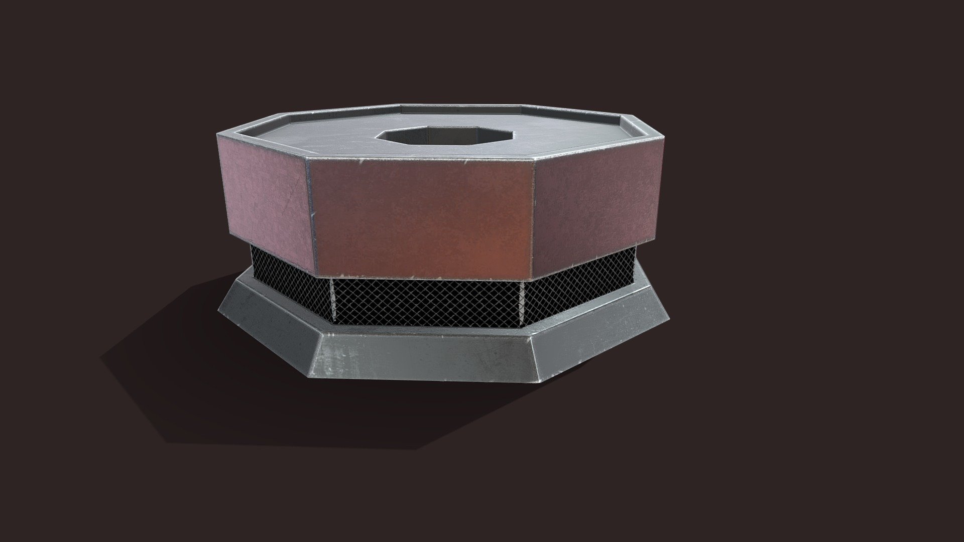 Round metal table
