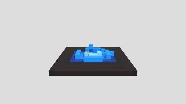 Rain Puddle - Voxel 32x32 – Kostenloses 3D-Modell STL