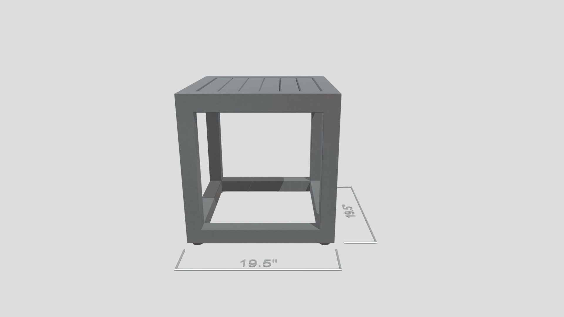 Aqua End Table