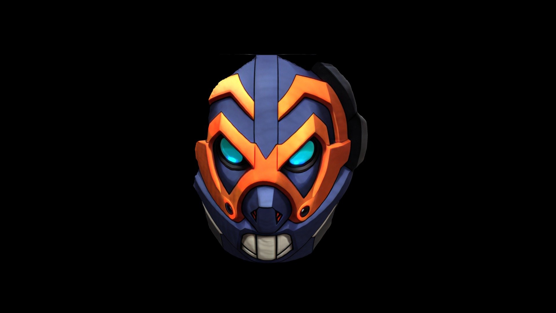 Helmet Mask Robot Cartoon 1417 - Download Free 3D model by klrxyz ...