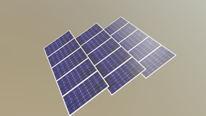 57484 Photovoltaic Panel Cycles 3D Model