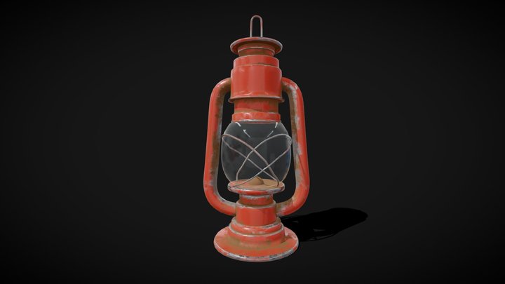 Vintage Lamp (Old) 3D Model
