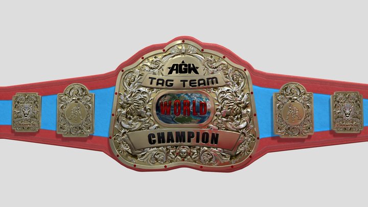 AGW - WORLD TAG TEAM CHAMPION BELT – Free 3D Model STL