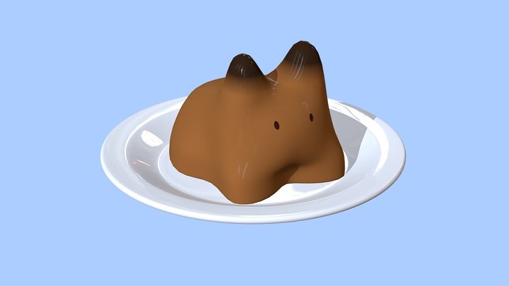Jiggly Bunny Pudding 🐰 3D Model