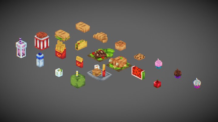 MMC's Food and Drinks 2 Pack 3D Model