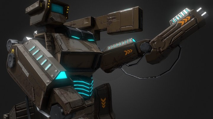 Droid-Mech x 3D Model