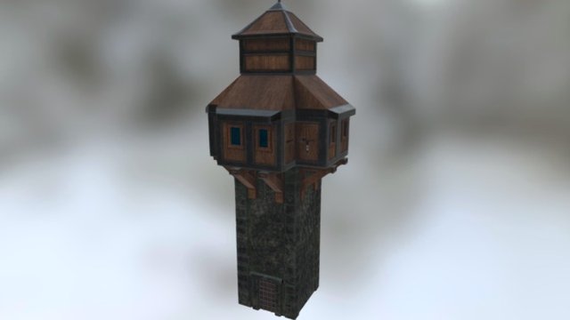 Tower Low Poly 3D Model