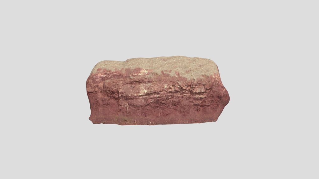 Red Cliff Piece Modular Pbr Scan