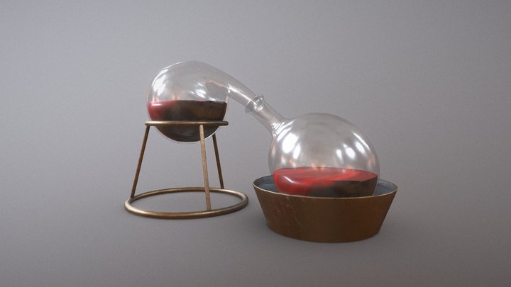Wizard_Table_Alchemy_Lab 3D Model