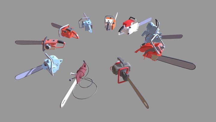 chainsaw draft 3D Model