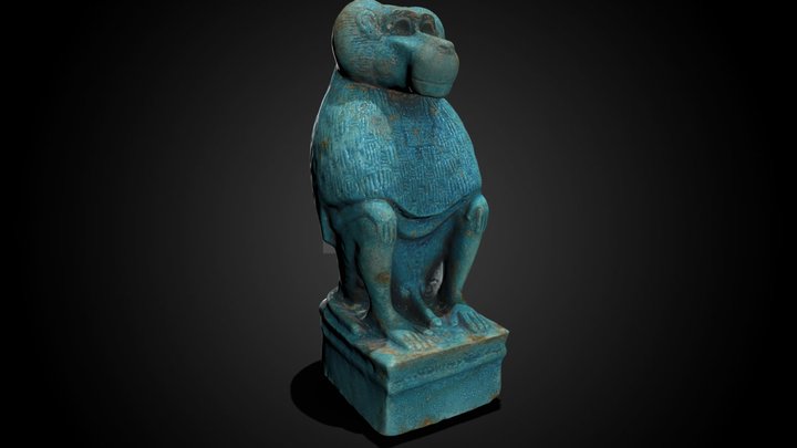 Thoth - simplified model, with .mtl – Gratis 3D-model STL
