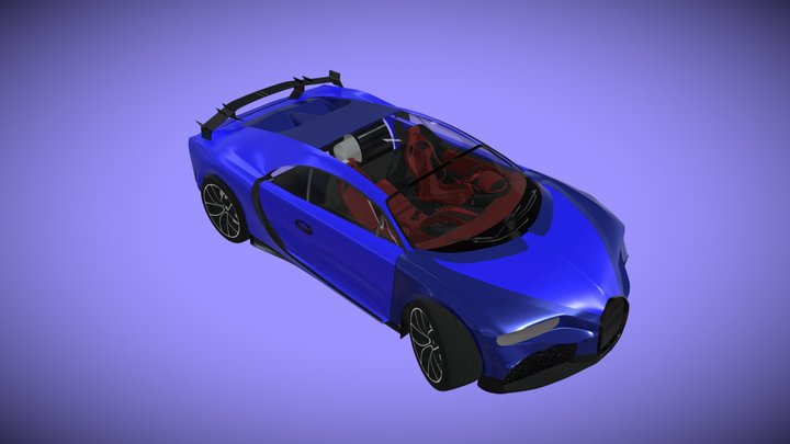 Bugatti Sports Car 3D Model – Free 3D Model STL