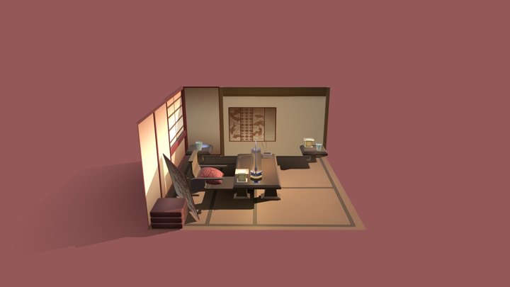 Plane_japanese_room 3D Model