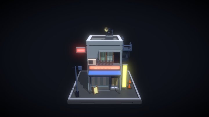 DZ MAIN BUILDING 3D Model