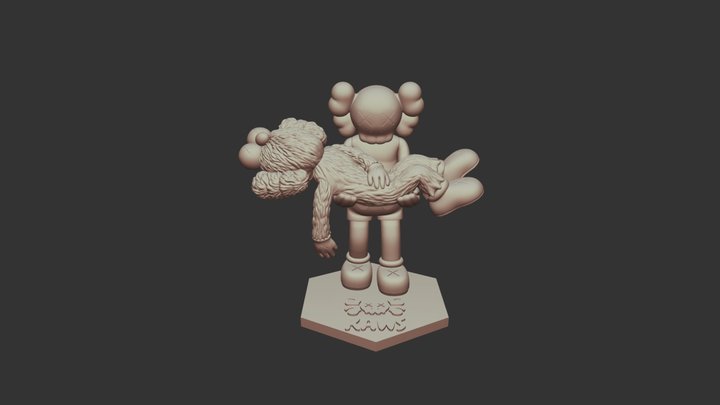 Kaws Gone Fan Art 3d Print 3D Model