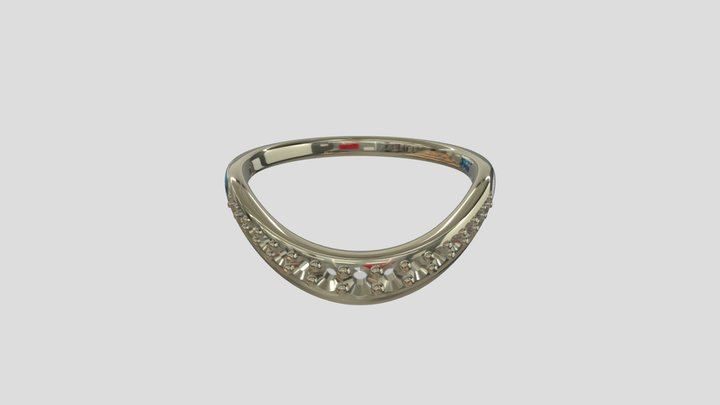 AFRG014 goldring wedding engagement luxury – Free 3D Model STL