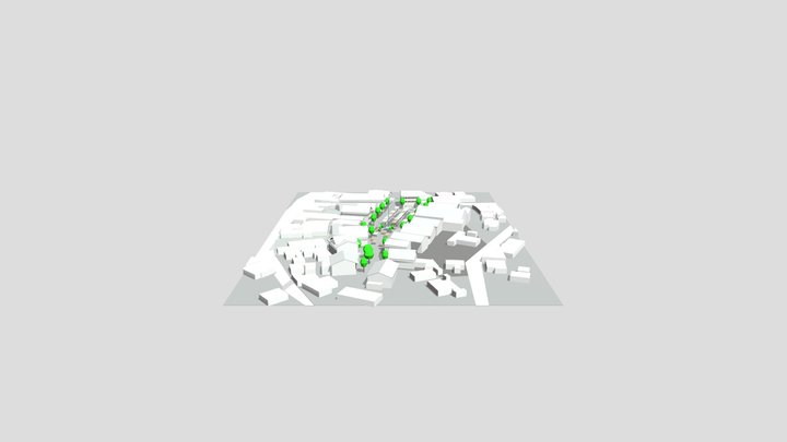 3D Modell mit Ständen 3D Model