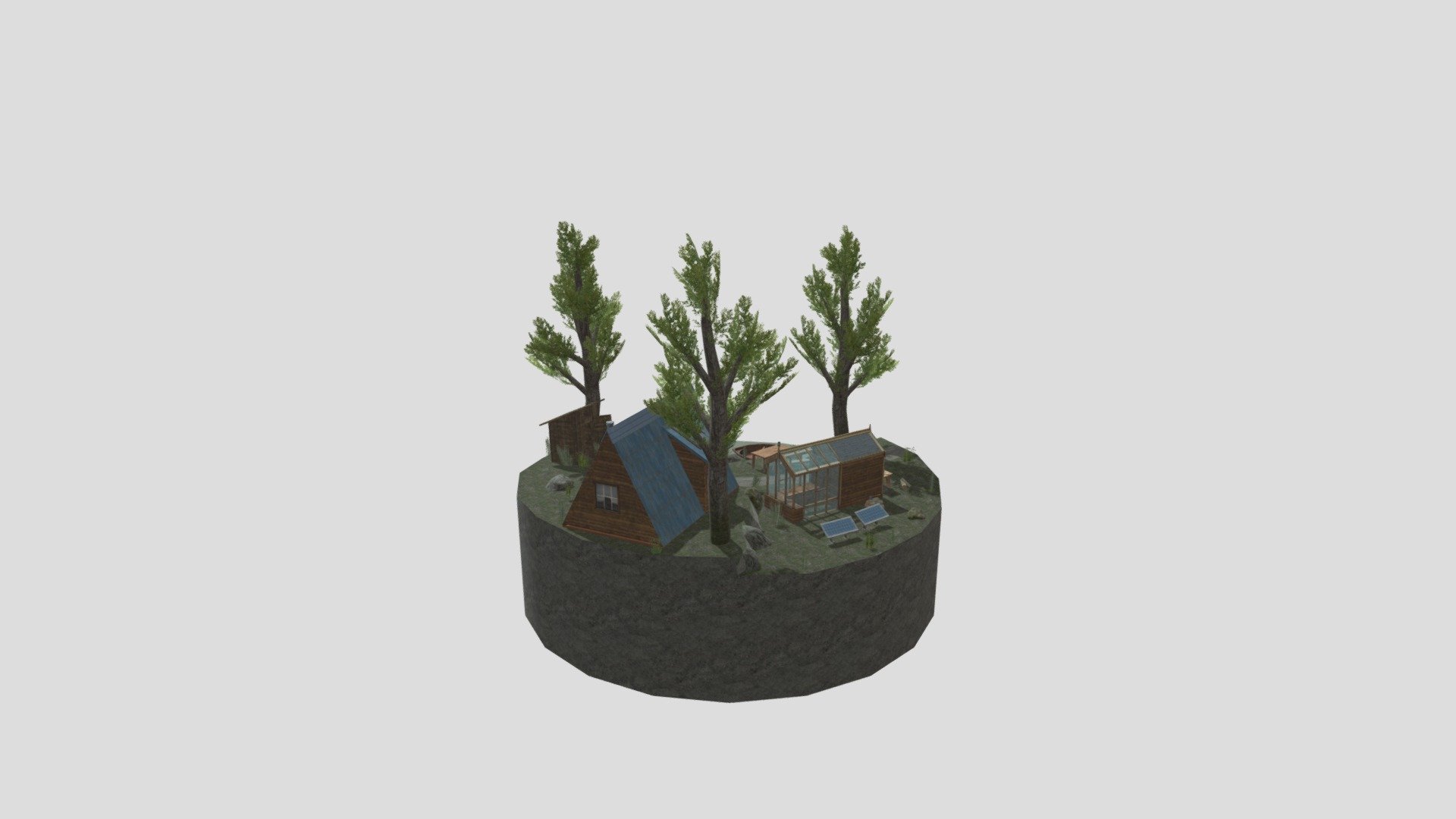 Diorama eco house/tinyhouse