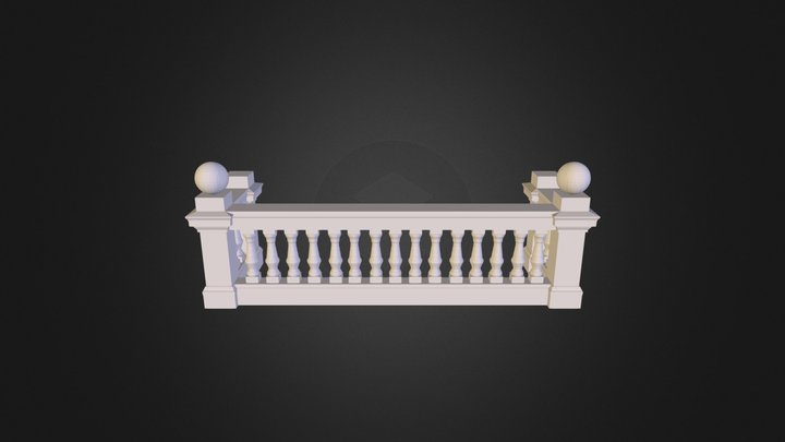 Balustrada Balkonowa 3D Model