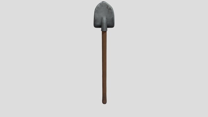 cartoon Shovel 3D Model