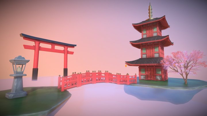 Japan Islands 3D Model