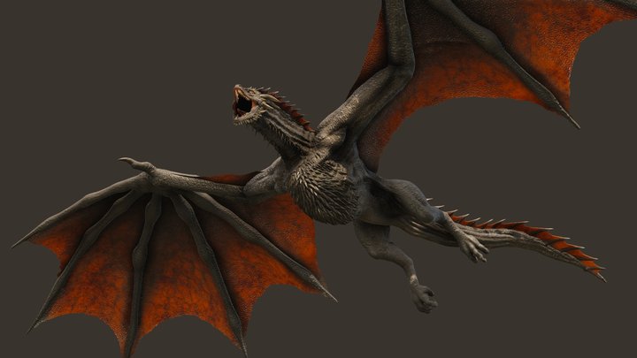 Drogon - Game of Thrones (2019) 3D Model