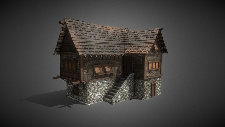 Medieval Building Asset 3D Model