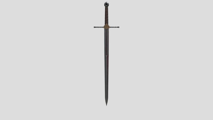 Medieval Longsword 3D Model