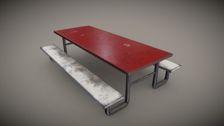 Picnic Table 3D Model