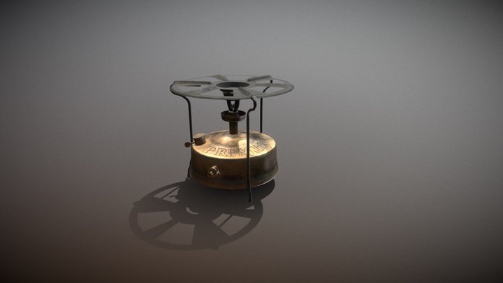 Old pocket stove "Primus" 3D Model