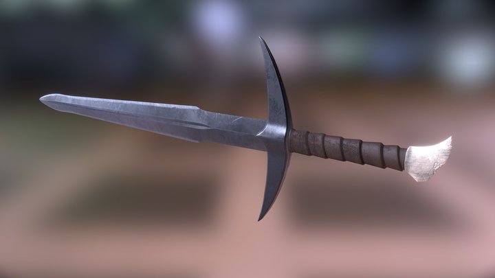 Rough Epic Sword 3D Model