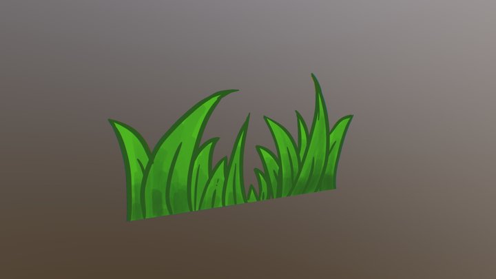 Simple Grass Plane 3D Model